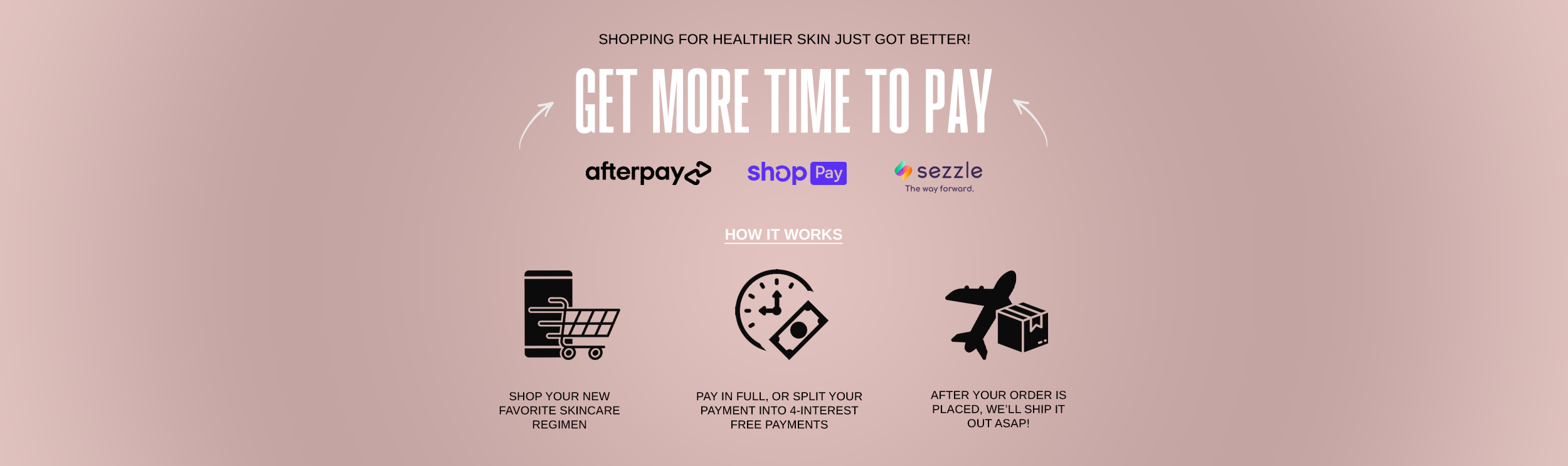 Shop Cota Skincare with ease: Buy now and pay later with Sezzle, ShopPay, Afterpay, Klarna, and more. Discover our premium skincare collection for men and women and enjoy flexible payment options that make it easy to achieve radiant skin today. Experience top-quality skincare with convenient, stress-free payment solutions